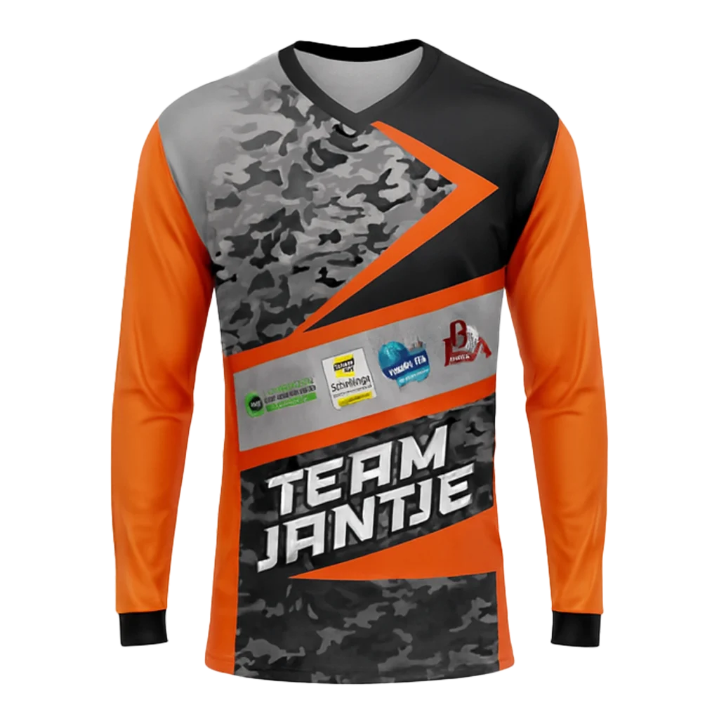 Shirt motorcros met logo's